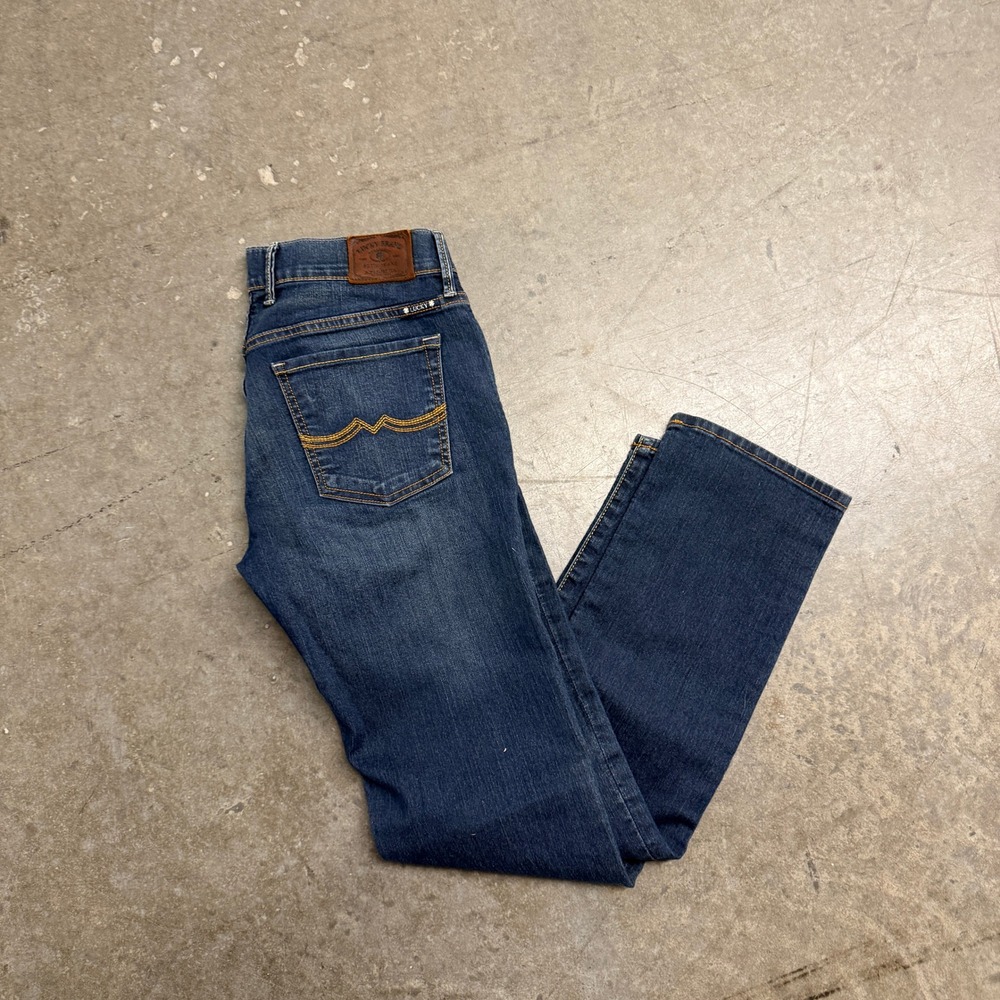 Lucky Brand Sweet N Straight Jeans Womens 4 27 Ankle Dark Wash Denim Blue Pants